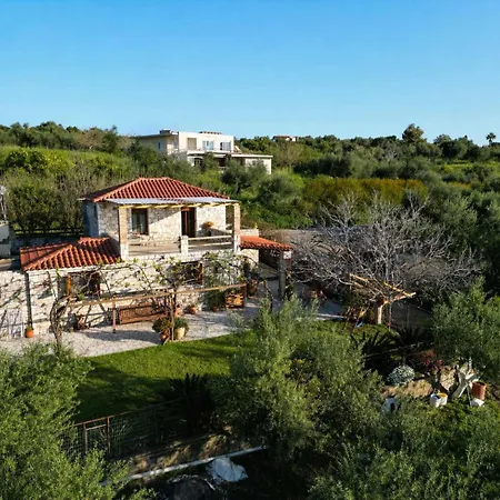 Olive Garden Stone House Near The Petalidi