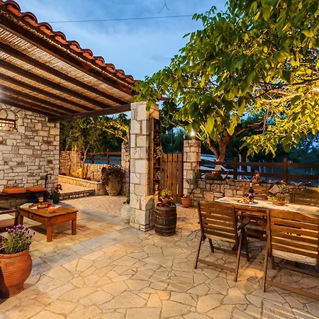 Olive Garden Stone House Near The * Petalidi